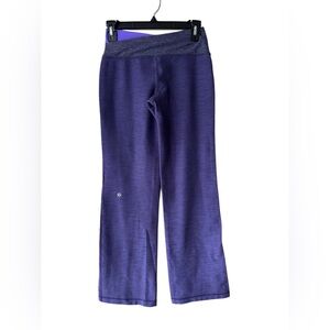 lululemon athletica Purple Wide Leg Pants with Crisscross Waistband
